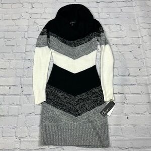 NWT BCX chevron sweater dress size xxs